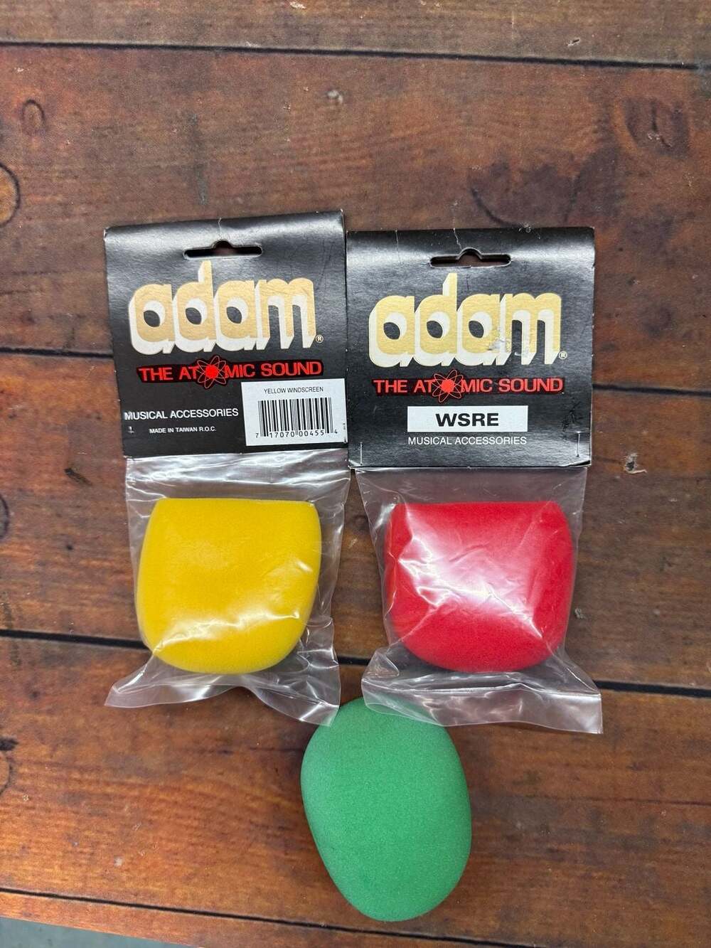 Vintage Adam nos The Atomic Sound Microphone Windscreen Lot of 3 1980s